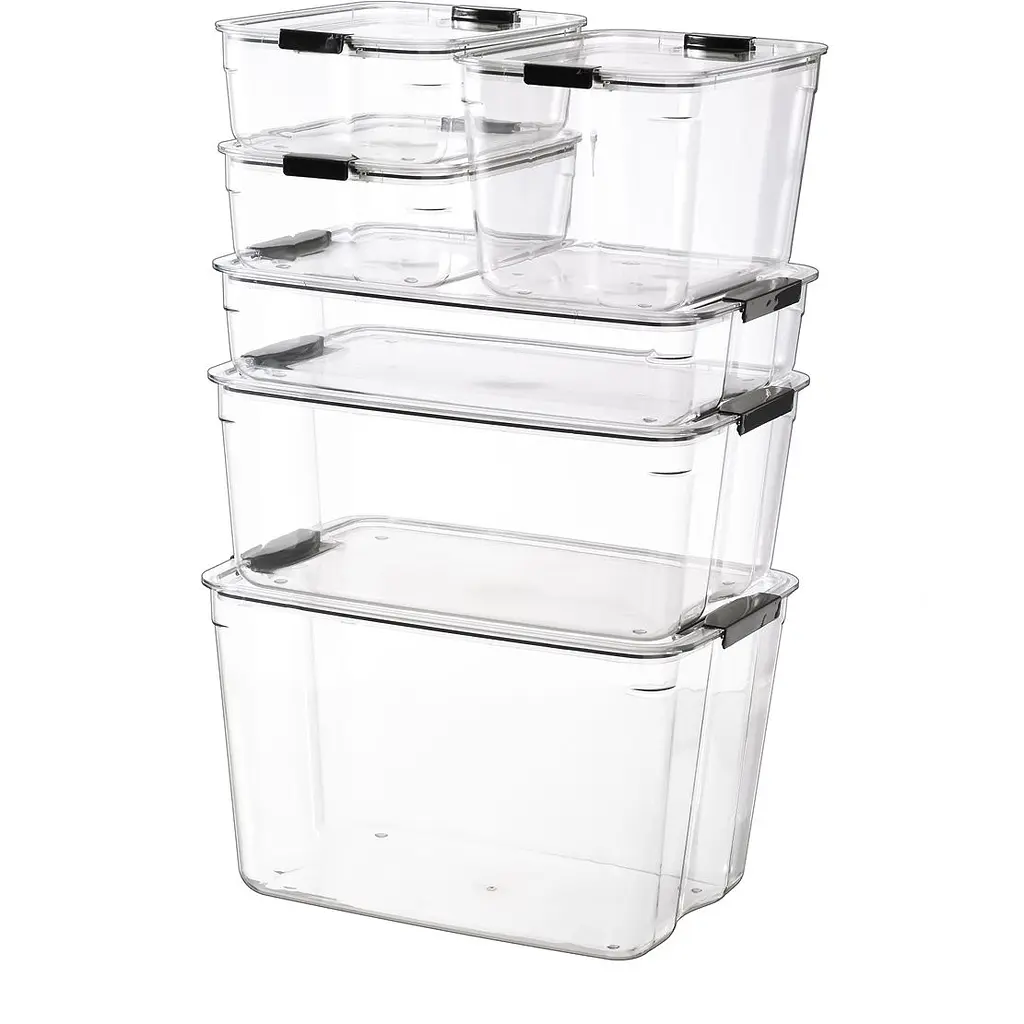 Ящик з кришкою МВМ My Home System 38.5х27х15.5 см прозорий (FH-35 L T) - фото 2