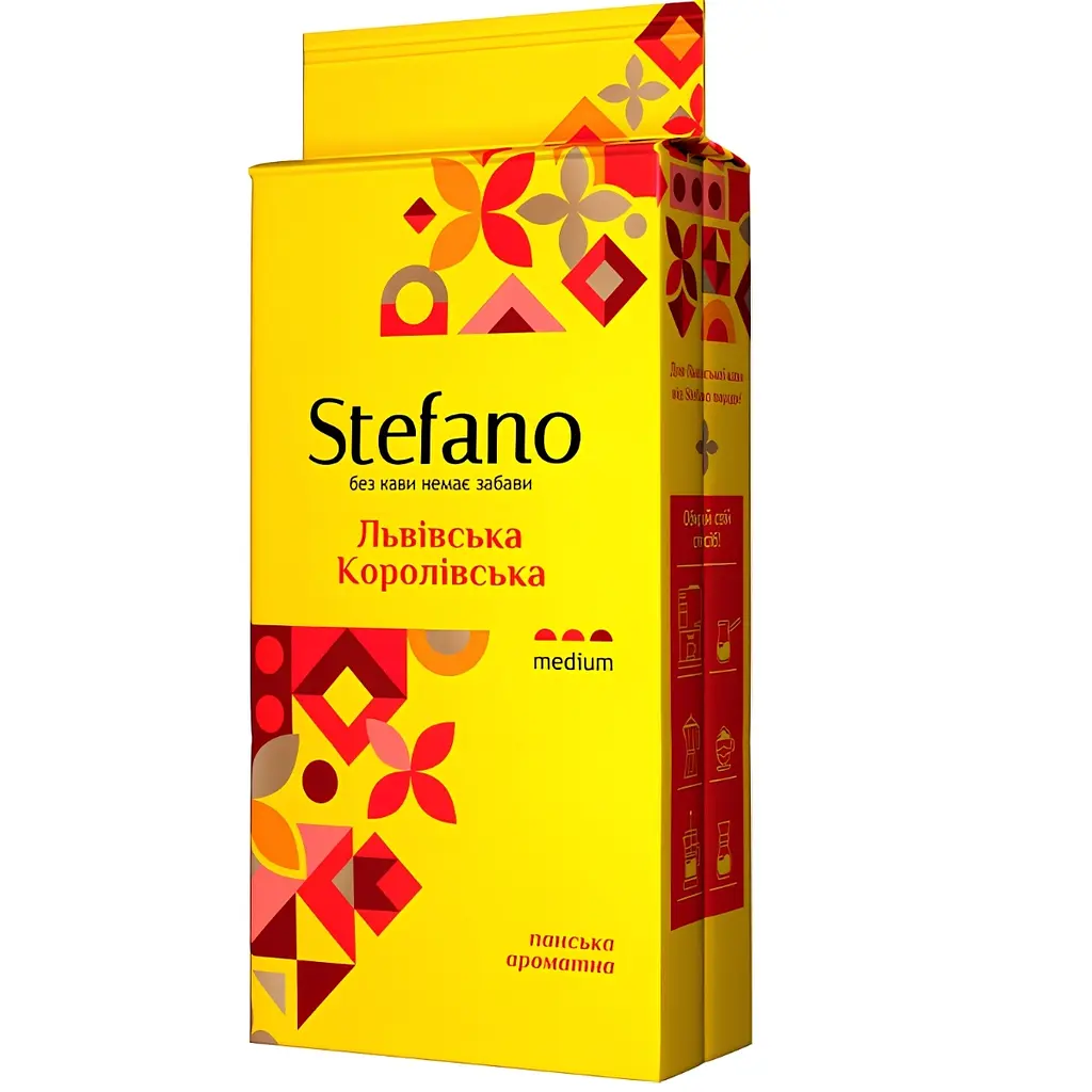 Кава мелена STEFANO Львівська Королівська 230 г
