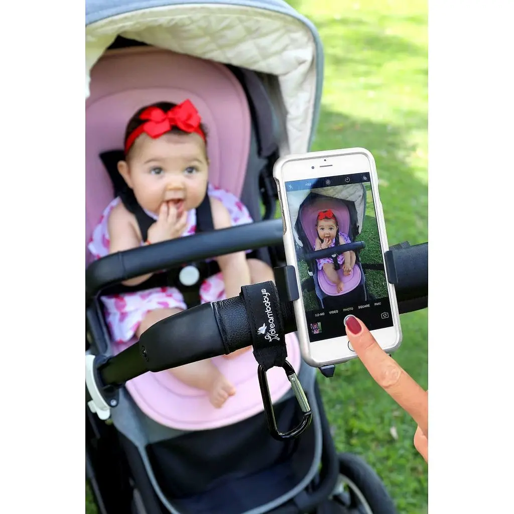Тримач для телефона DreamBaby StrollerBuddy Ezy-Fit, чорний (G2270) - фото 5