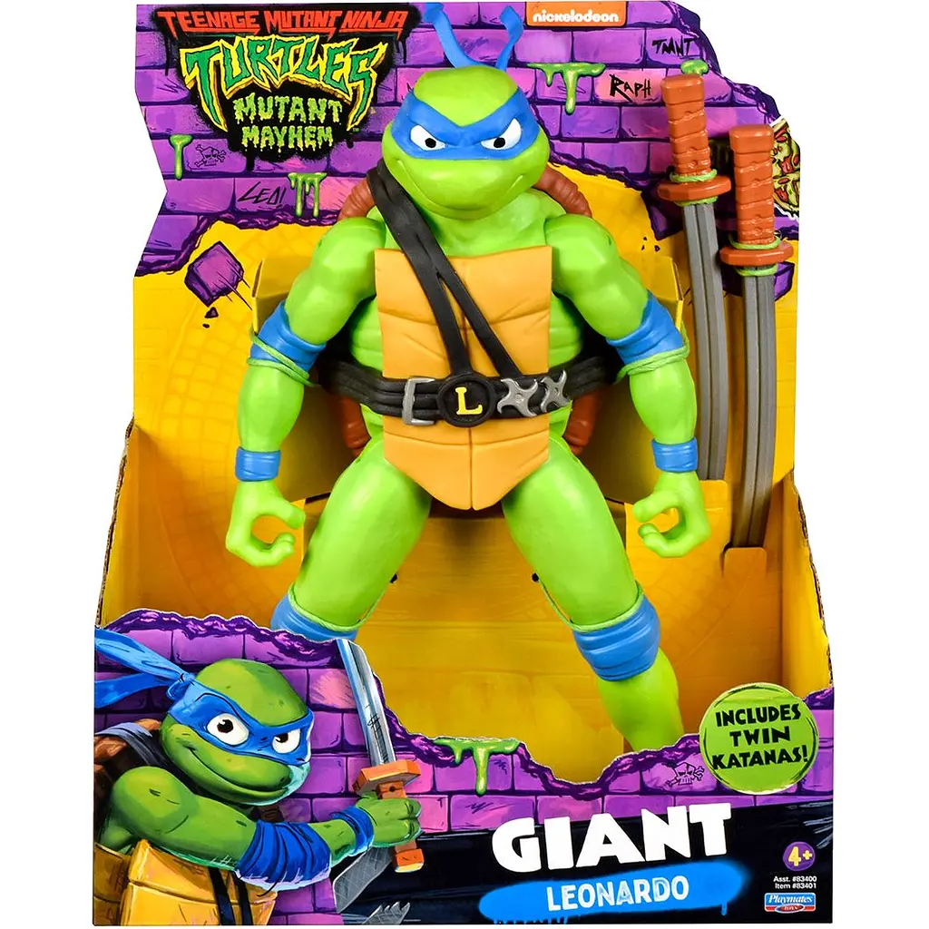 Ігрова фігурка TMNT Черепашки-ніндзя Movie III Леонардо Гігант, 30 см (83401) - фото 5