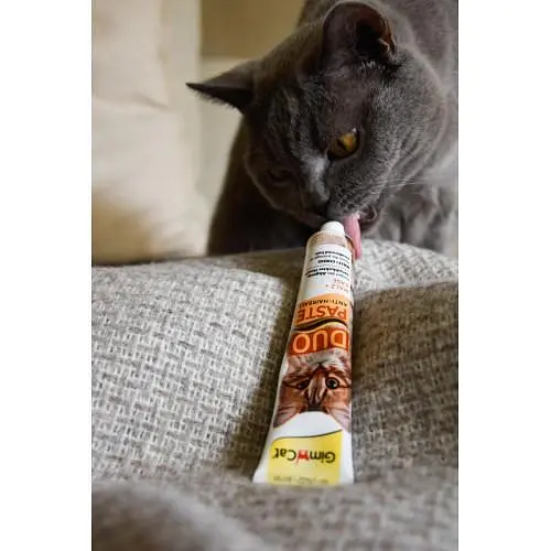 Паста для котів з чутливим травленням GimCat Duo Paste Anti-hairball malt with cheese мальт і сир, 50 г - фото 4