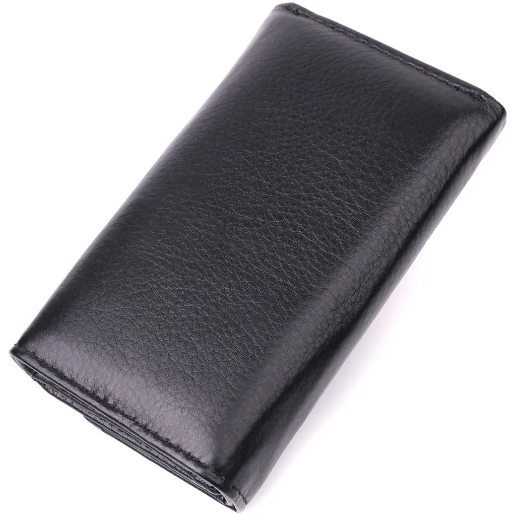 Практична ключниця із натуральної шкіри ST Leather 22483 чорна - фото 2