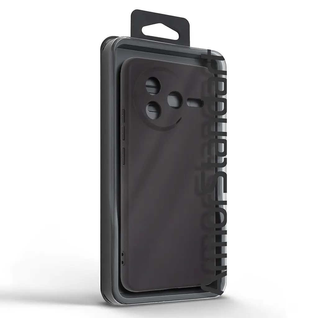 Чехол-накладка для смартфона Xiaomi Poco F7 Pro противоударный, силиконовый, термополиуретановый (ТПУ), с защитой камеры и корпуса, черный, защита всего корпуса, ArmorStandart (ARM89781) - фото 5
