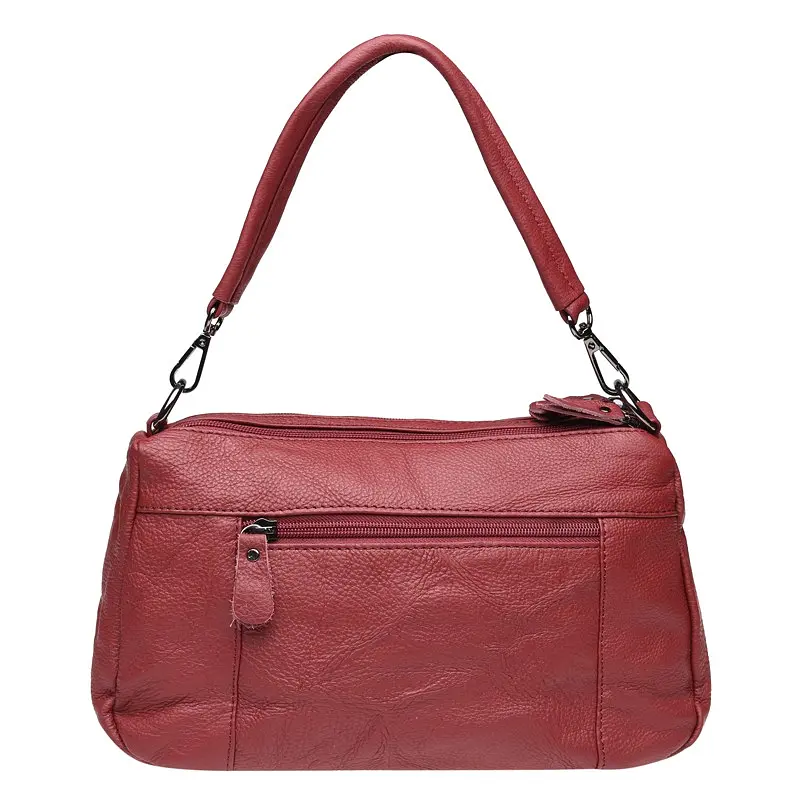 Сумка жіноча Borsa Leather K1840-red 29х18х10 см Червоний - фото 3