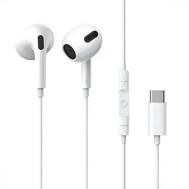 Навушники Baseus дротові з конектором USB-C Encok CZ19 (Type-C) A00182201213-00 білі - фото 2