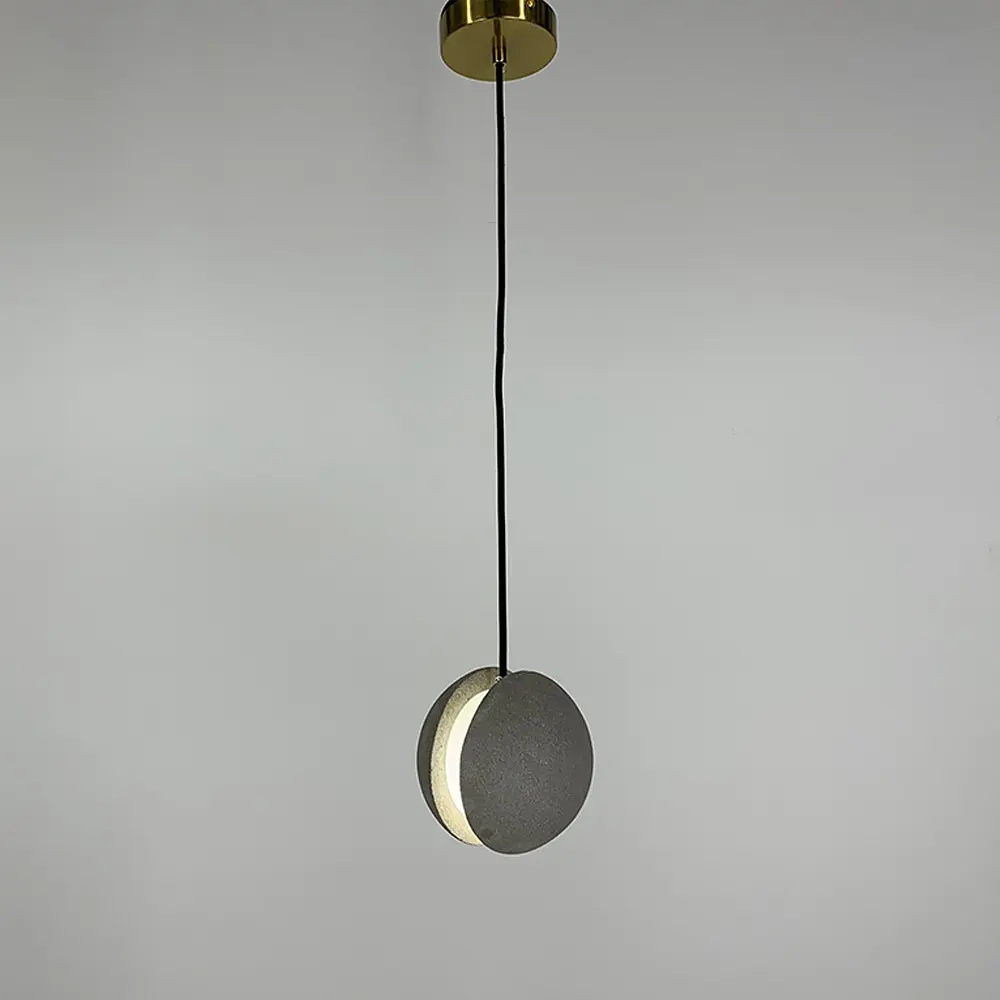 Підвіс MOON CONCRETE у вигляді розділеної сірої бетонної кулі Line.F MJ 169-140 GR - фото 7
