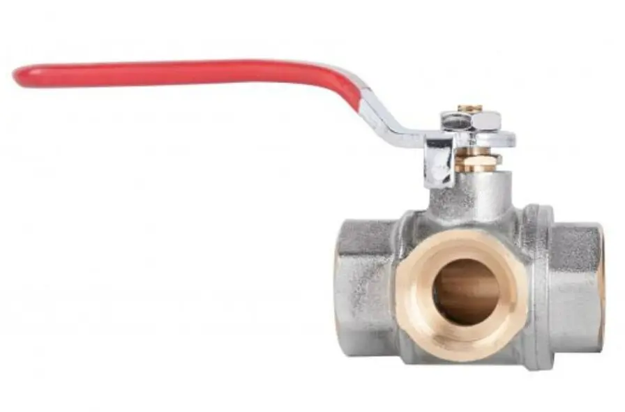 Кран кульовий Thermo Alliance Standart 1/2" ВВВ прямий, триходовий, PN40, важіль SD310W15