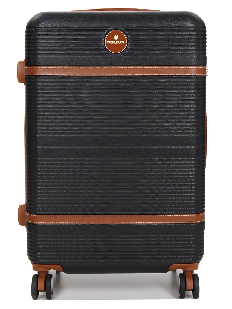 Валіза середня M ABS-пластик Worldline Airtex 629 67×45×27см 74л Чорна - фото 3