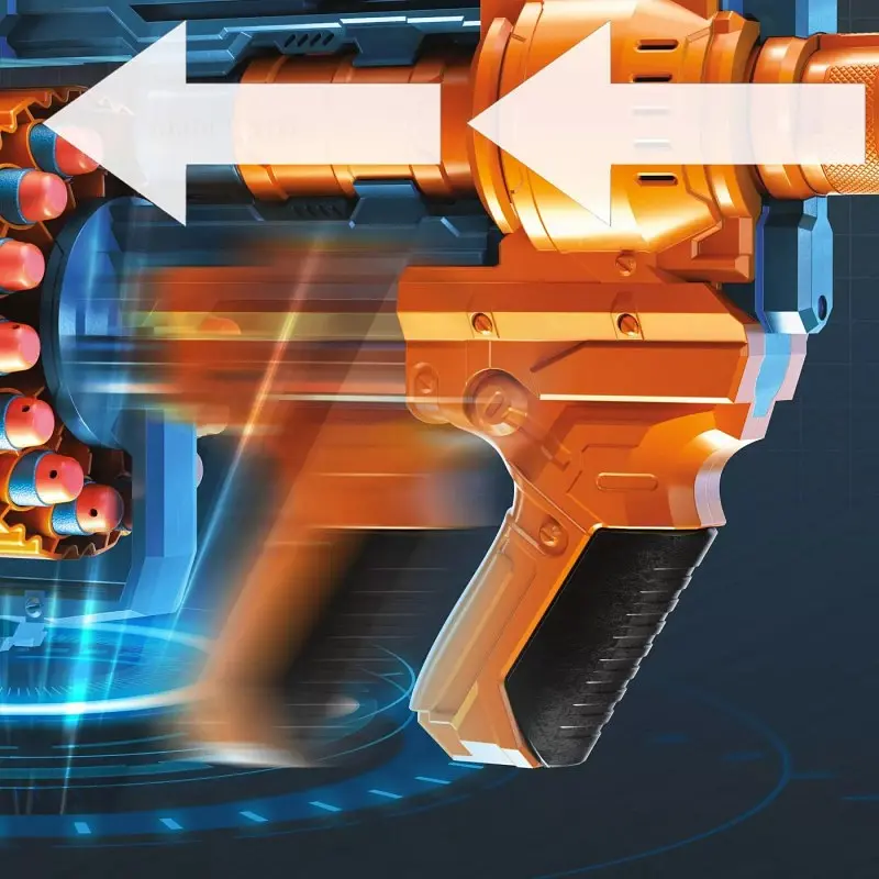 Іграшкова зброя бластер Hasbro Nerf Shockwave RD-15 Elite 2.0 (E9527) - фото 5