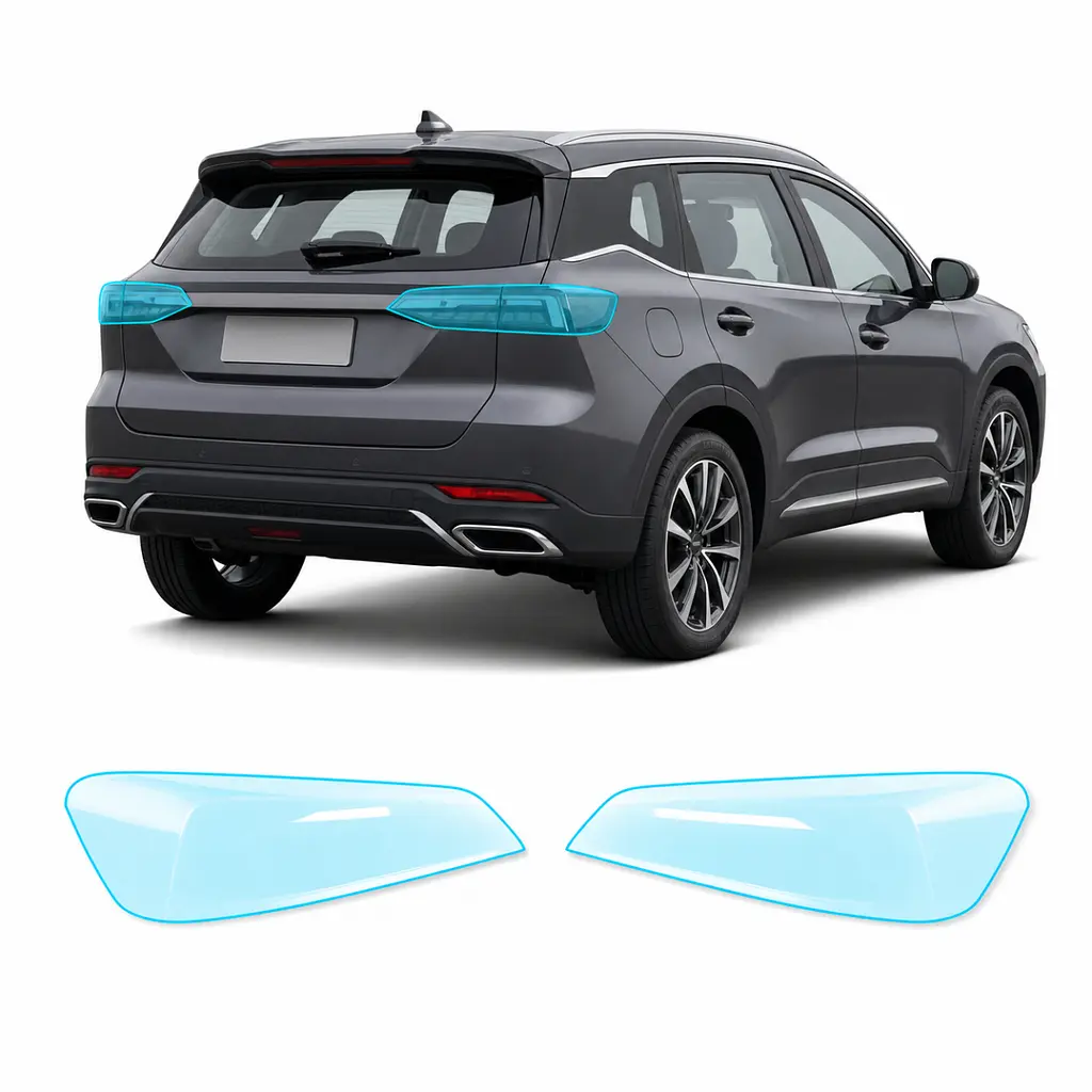 Антигравійна захисна бронеплівка за лекалами для Chery Tiggo 7 Pro Max (PHEV) I 2024- задні ліхтарі стопи