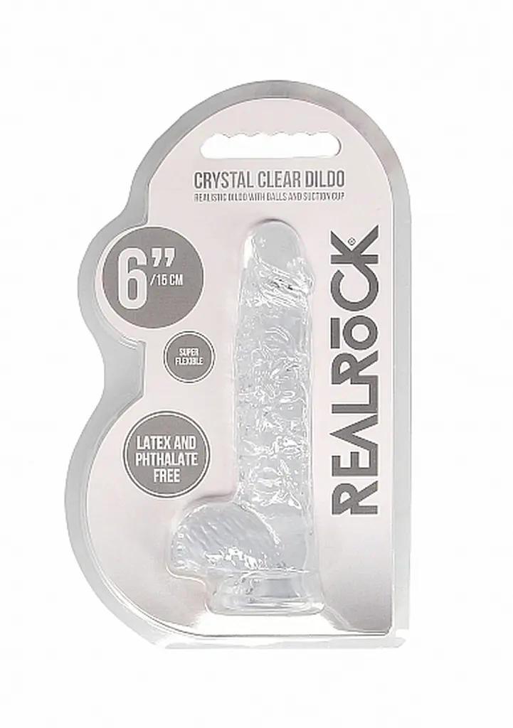 Реалістичний фалоімітатор з присоскою RealRock Dildo 6, 17 см - фото 6