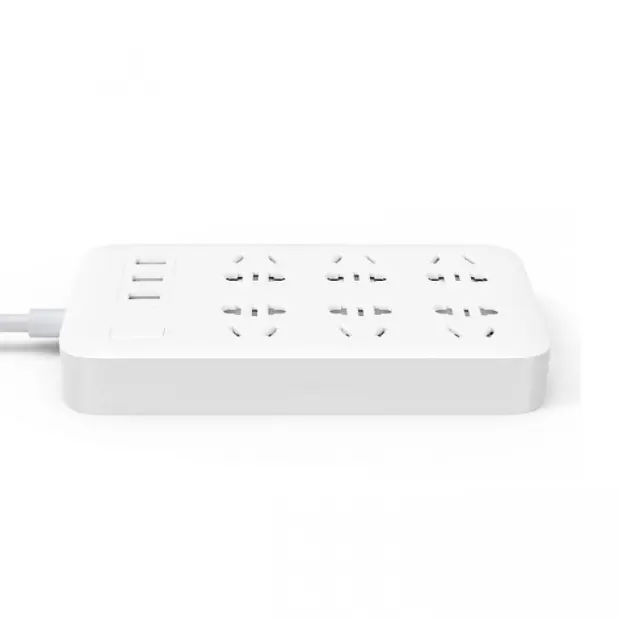 Удлинитель MiJia Power Strip 6 розеток + 3 USB-port CXB6-1QM White - фото 2