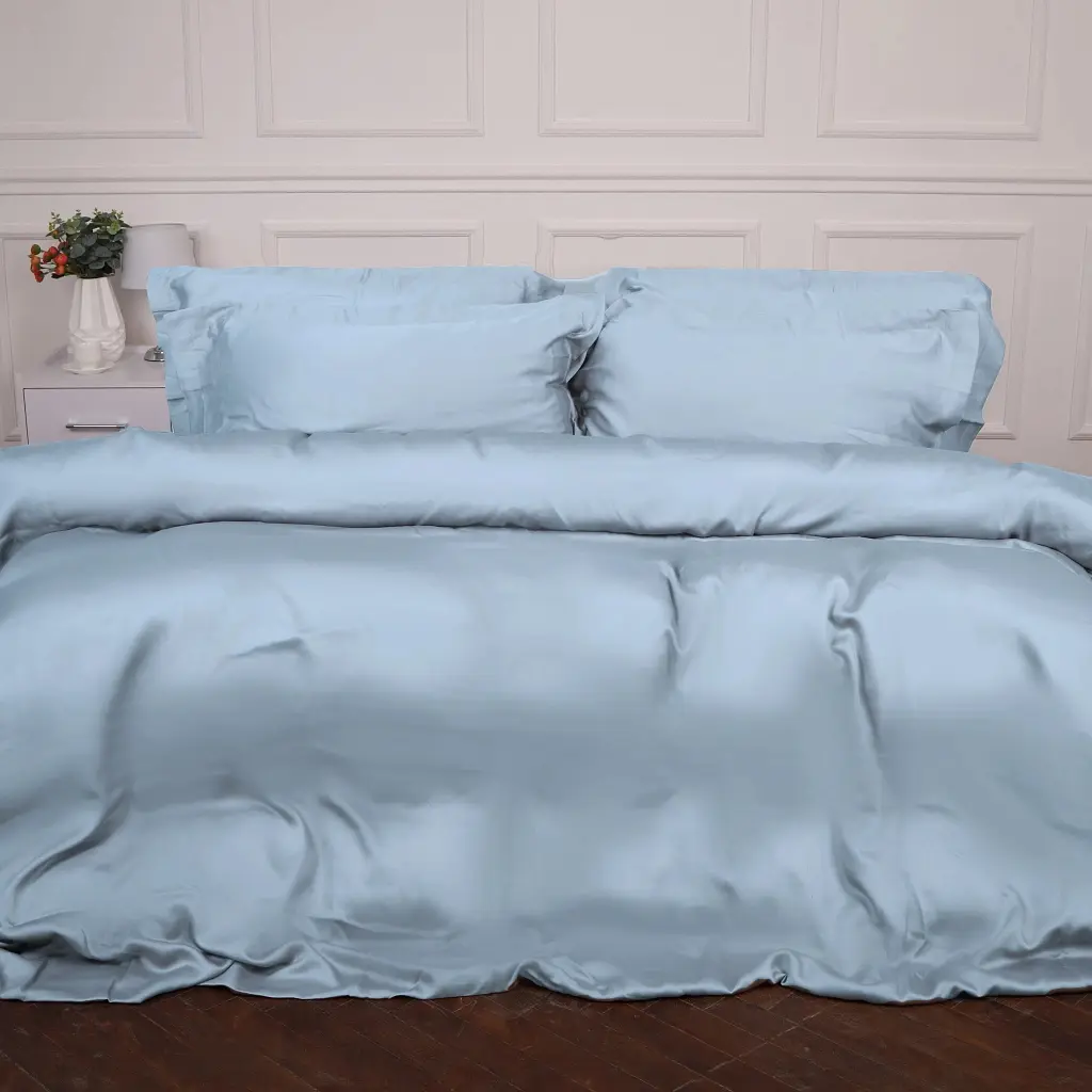 Постільна білизна MirSon Tencel №04 Blue 143х210 полуторний (2200009369513)