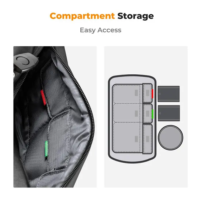 Фотосумка K&F Concept Alpha Camera Sling Bag Чорний, 10L (KF13.157V1) - фото 4