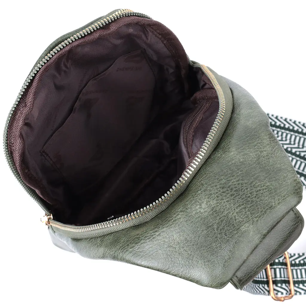Слінг сумка для жінок Vintage з екошкіри 18.5х29х8 см sum0026965 - фото 7