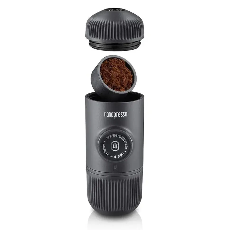 Портативна еспресо-кавоварка Wacaco Nanopresso з адаптером для капсул, механічна, для меленої кави - фото 3