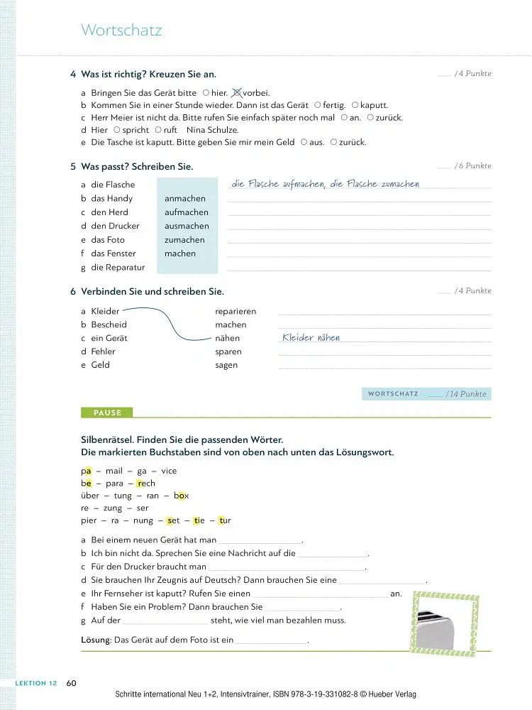 Schritte international Neu Intensivtrainer mit Audio CD zu Band 1 und 2 - Даніела Нібіш - фото 4