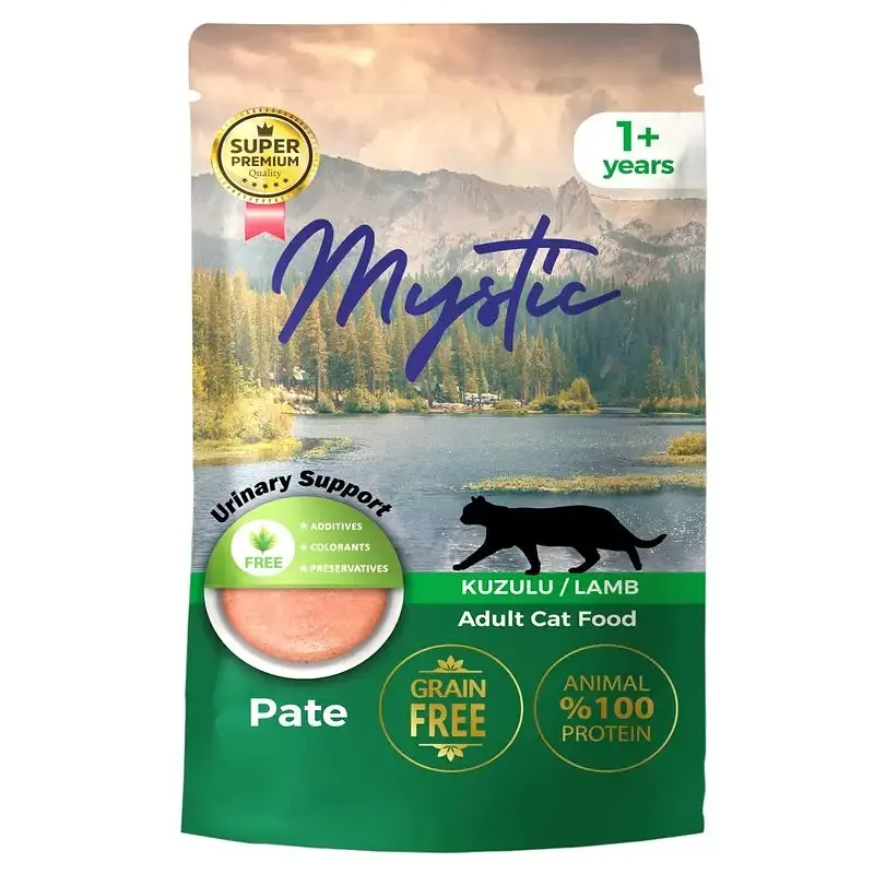 Вологий корм Hermos Mystic Паштет для котів з ягням 85 г