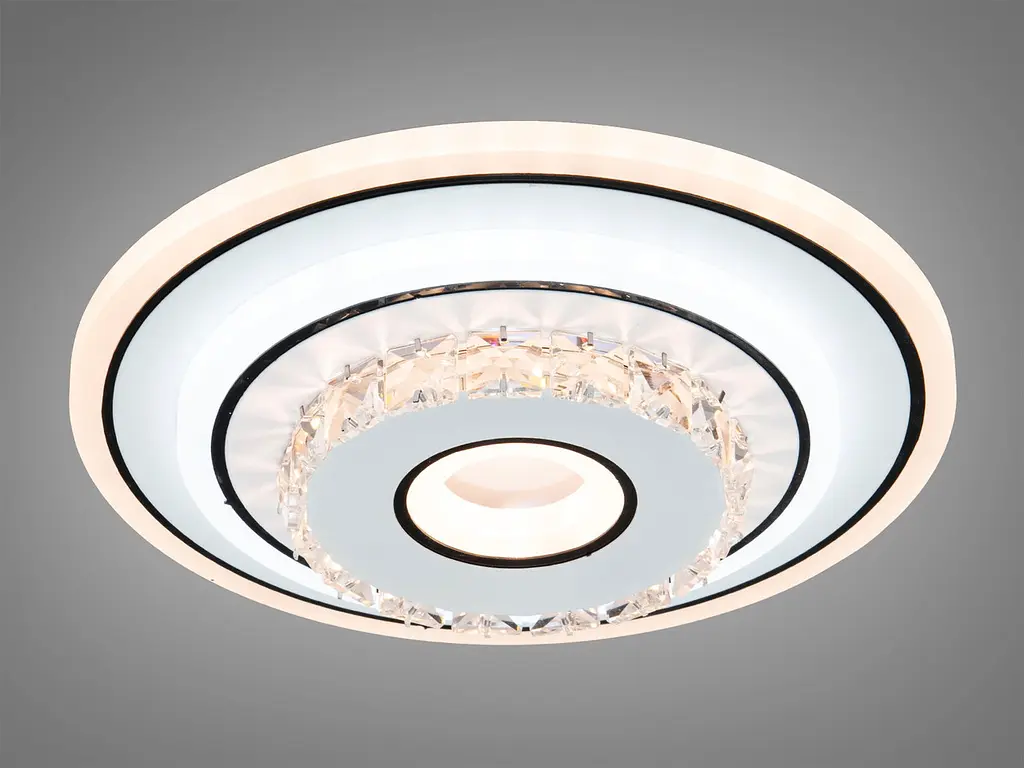 Світильник настінно-стельовий LED Diasha 2110, 33W, круглий, 20 см, акрил, смарт з пультом, сучасний стиль - фото 3