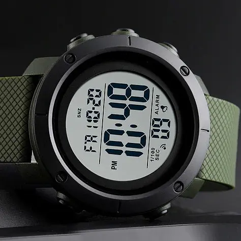 Чоловічий наручний годинник 1426AGWT Army Green-White Skmei acs0030749 - фото 2
