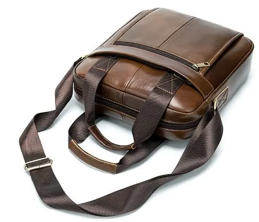 Чоловіча шкіряна сумка Vintage 27,5х33х6,5 см sum0012884 - фото 6