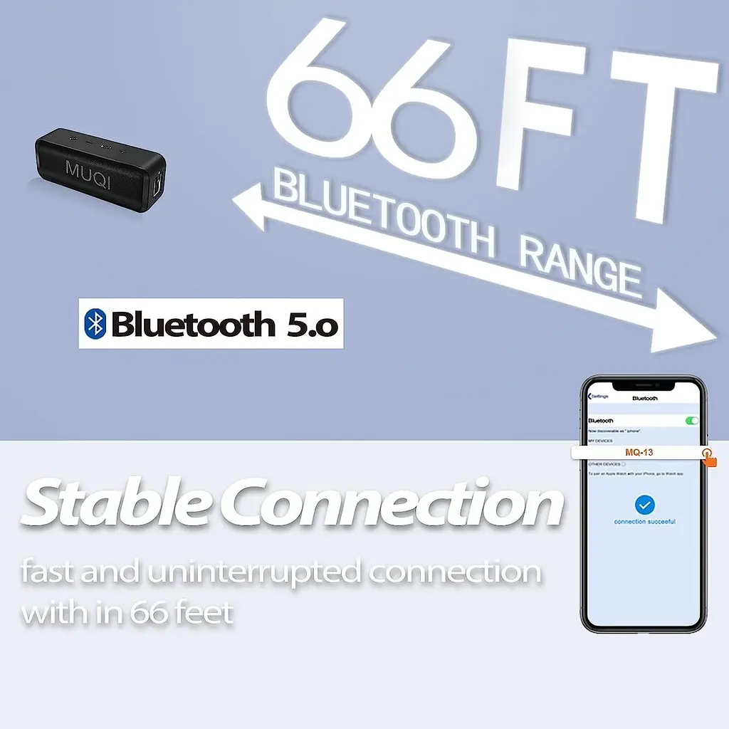 Беспроводные портативные динамики Bluetooth MUQI - фото 5