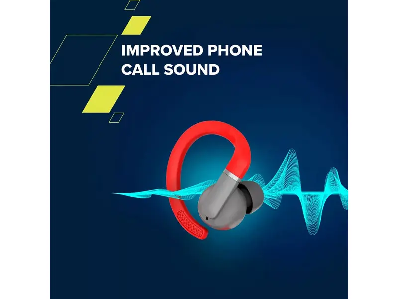 Наушники TWS Canyon OnRun 11 Sport Wireless Red (CNS-TWS11R) - фото 8