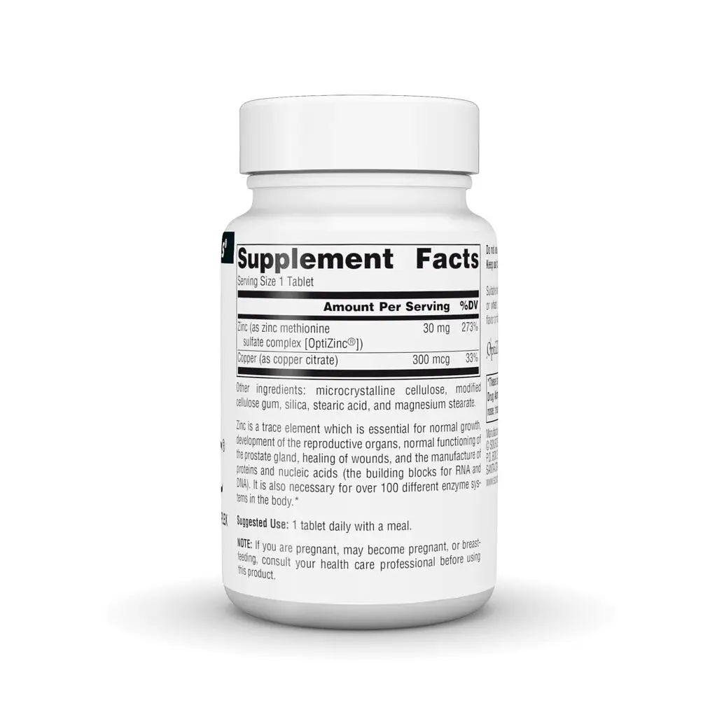 Цинк з міддю OptiZinc, 240 таблеток Source Naturals vit0004487 - фото 2