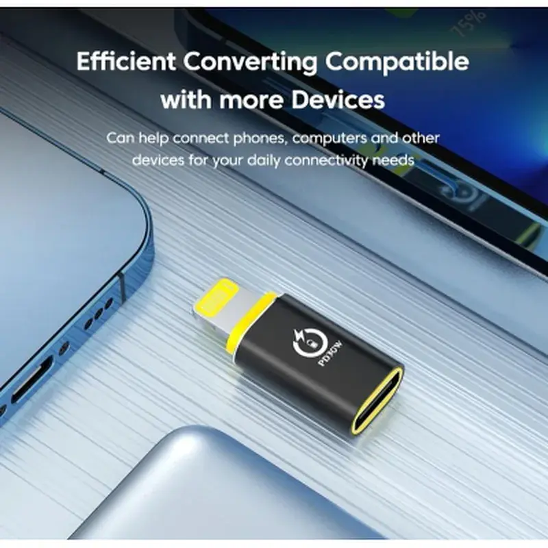 Перехідник USB-C F to Lightning M 30W black XoKo (AC-033) - фото 5