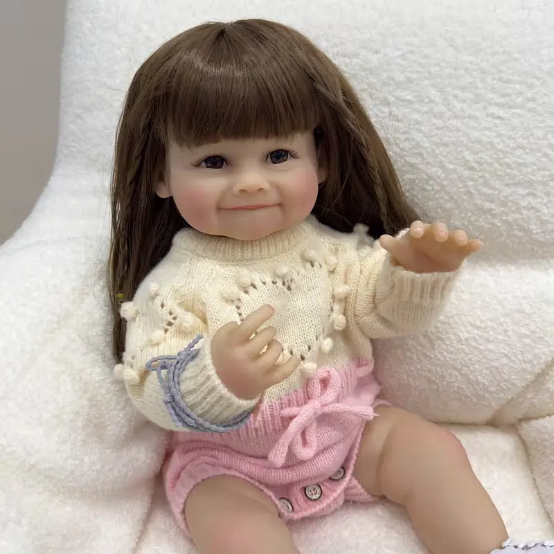 Реалістична Кукла Реборн 55 см повністю силіконова Doll Reborn Baby К0100615 - фото 7