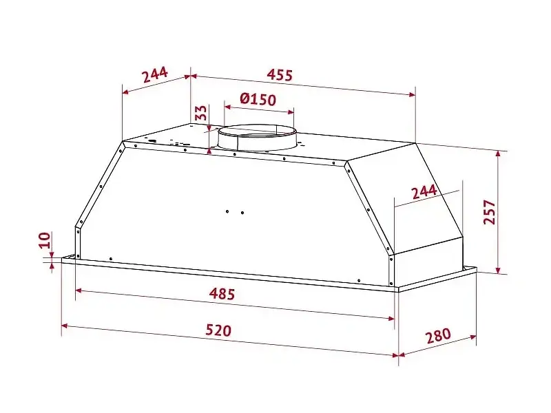 Витяжка Perfelli BI 5652 BL 1000 LED - фото 8