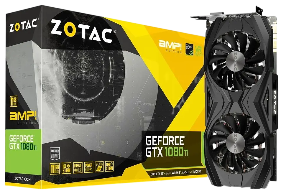 Відеокарта GeForce GTX 1080 Ti 11GB Zotac AMP Edition (ZT-P10810D-10P) Б/В - фото 4