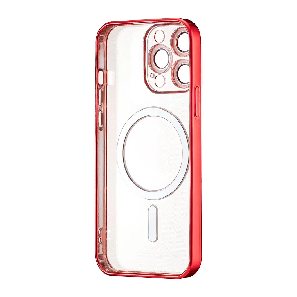 Чохол Ductil Metallic Edge with MagSafe (Protected Camera & Lens) iPhone 12 Pro Red - фото 3