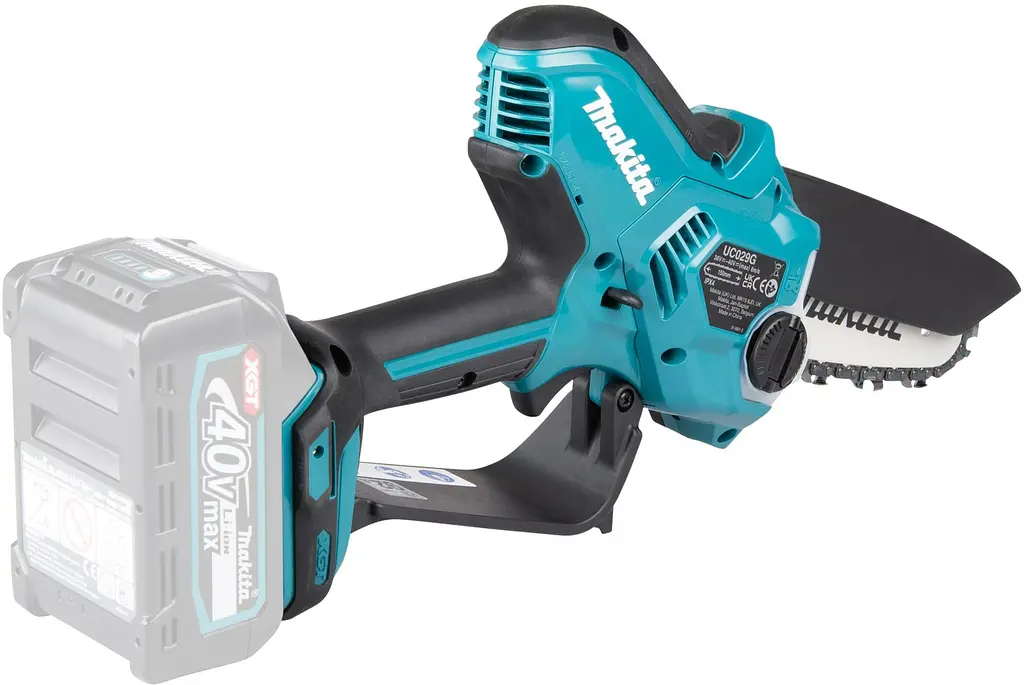 Мініпила ланцюгова акумуляторна Makita UC029G BEO1 (15 см, 8 м/с, 590 Вт, BL, XGT 40 В, комплект) - фото 5