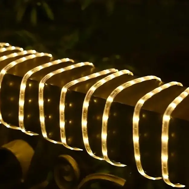 LED гірлянда із сонячною батареєю 10 м (тепле біле світло) - фото 3