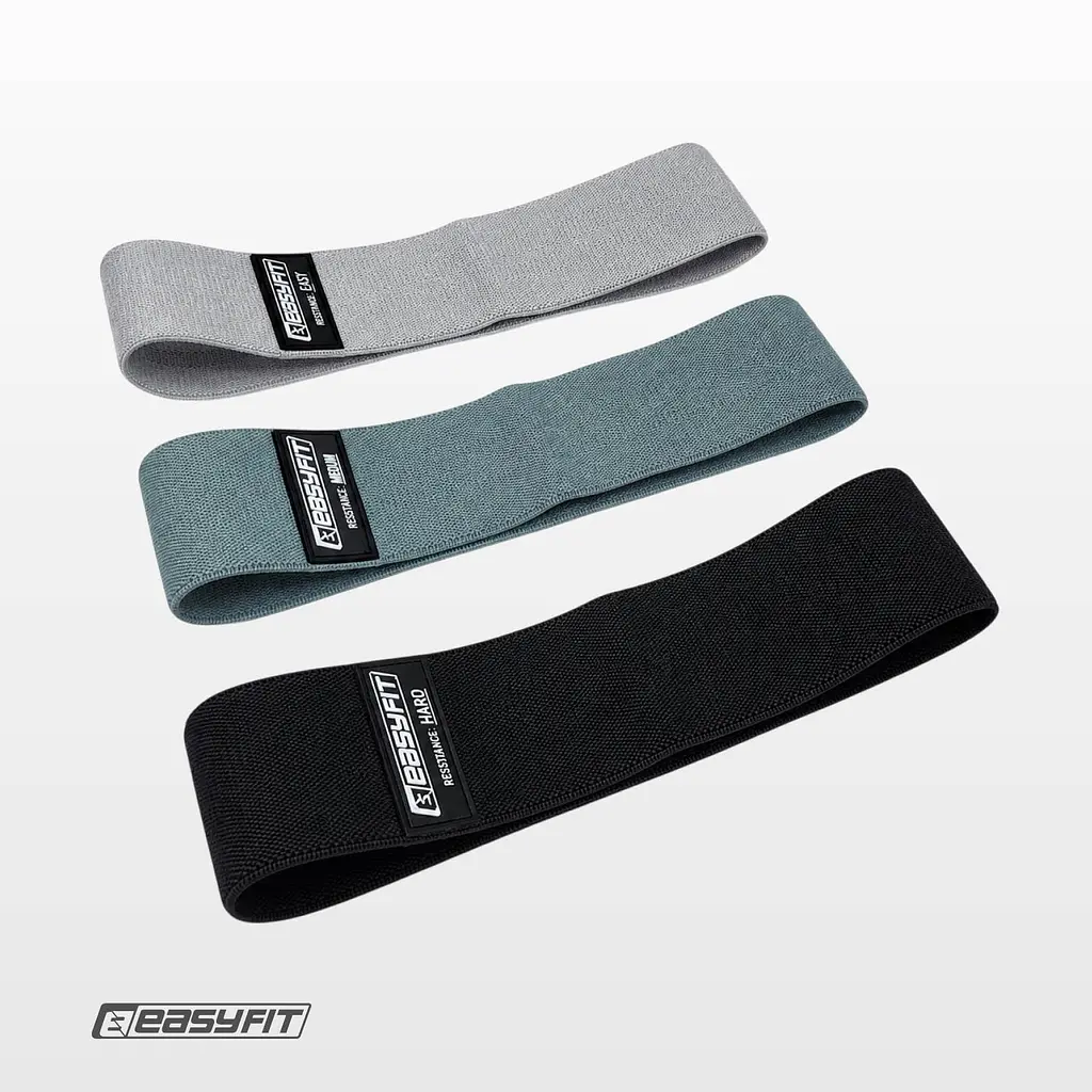 Набір тканинних гумок для фітнесу EasyFit 3 шт - фото 6