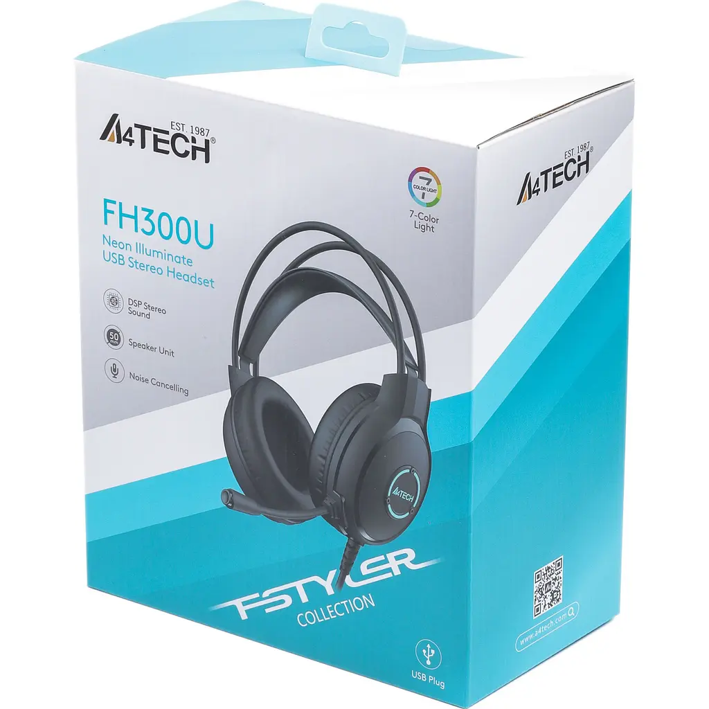 Комп'ютерна гарнітура A4Tech FH300U Black [122699] - фото 6