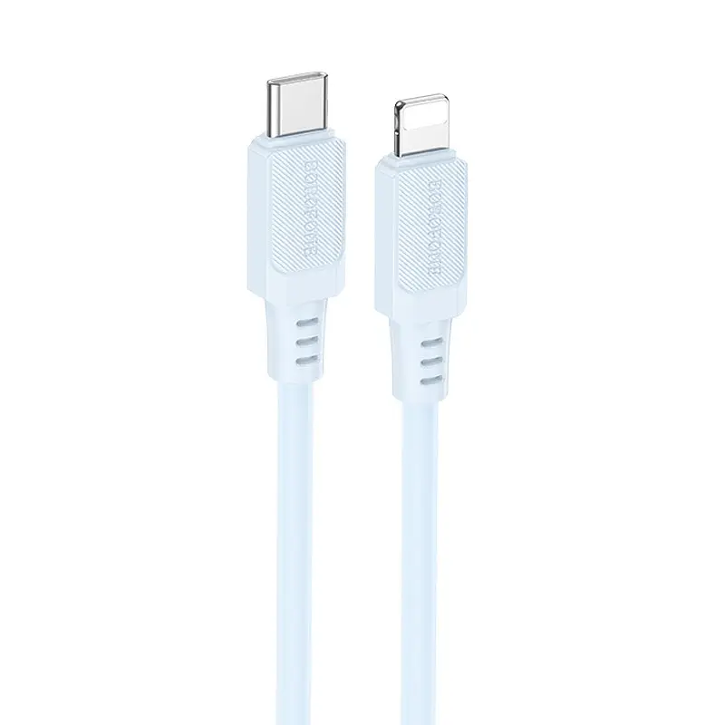Дата кабель Borofone BX115 Lotto Type-C to Lightning 27W (1m) Blue
