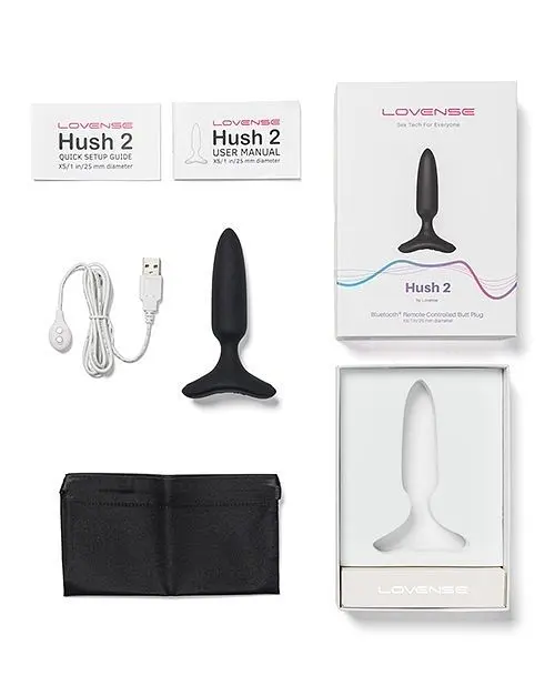 Анальная смарт-вибропробка Lovense Hush 2, размер XS, 12х2.5 см - фото 5