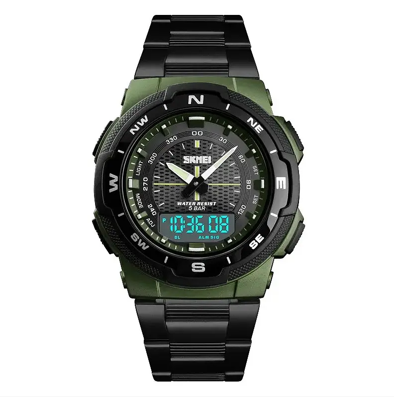 Чоловічий годинник Skmei 1370 Marshal Зелені - фото 3