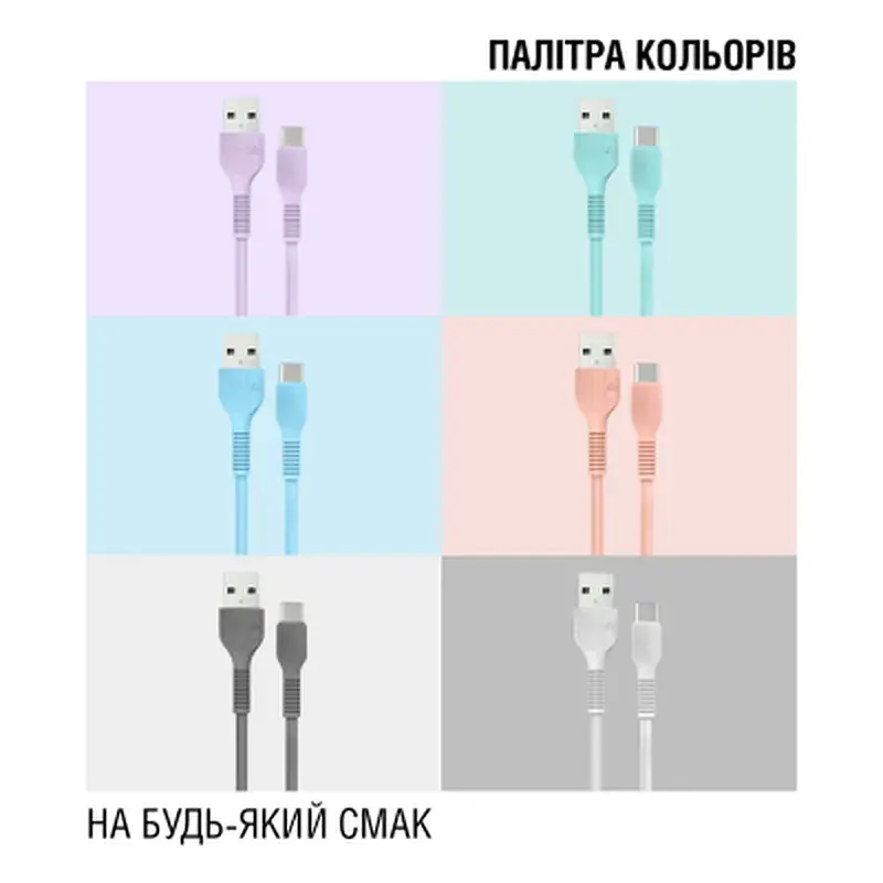 Дата кабель USB 2.0 AM to USB-C 1.2m Mint ACCLAB (1283126518256) - фото 2
