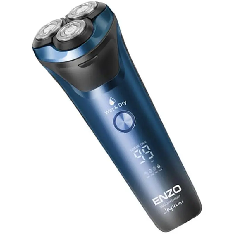 Електробритва Enzo EN-9307 з потрійною системою лез чорно-синя (43102-EN-9307_716) - фото 3