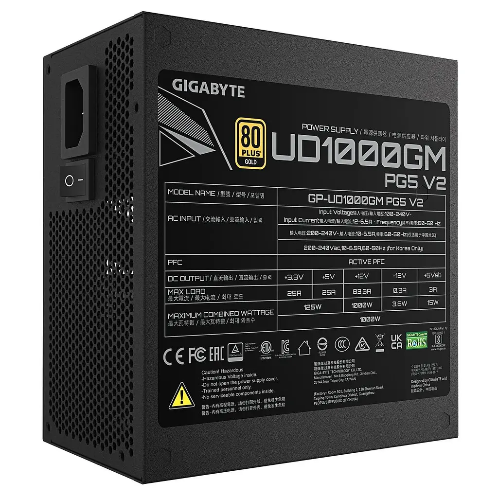 Блок живлення Gigabyte GP-UD1000GM PG5 V2 1000W - фото 5