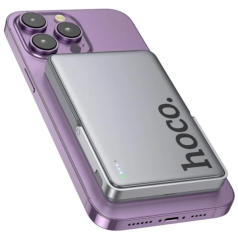 Портативне зарядне - магнітний павер банк Hoco Q36A Sunlight 10000 mAh magnetic + holder PD 20W - фото 7