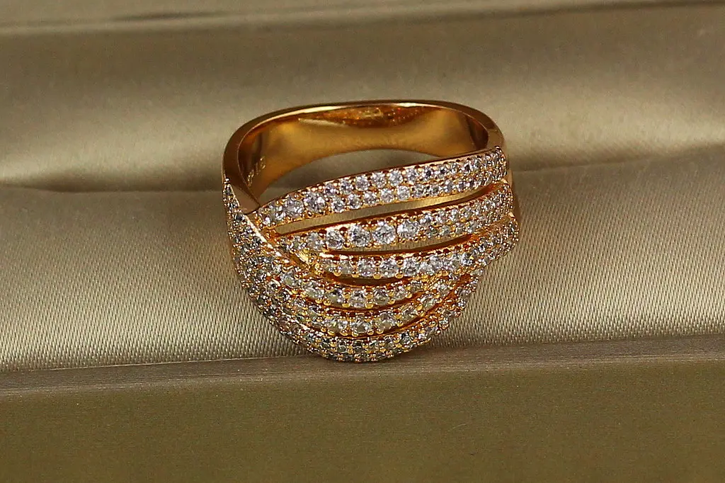 Кільце Xuping Jewelry Катушка р 19 золотисте - фото 2