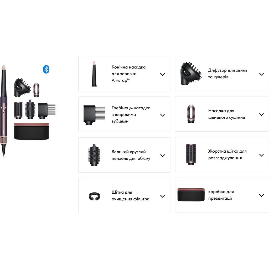 Фен-стайлер Dyson Airwrap i.d. Complete Long Curly+Coily Jusper/Plum (599039-01) UK [141636] - фото 10