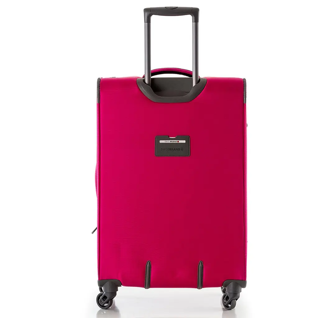 Валіза Swissbrand Silkeborg (L) Fuchsia/Light Grey (SWB_LLSIL941L) - фото 2