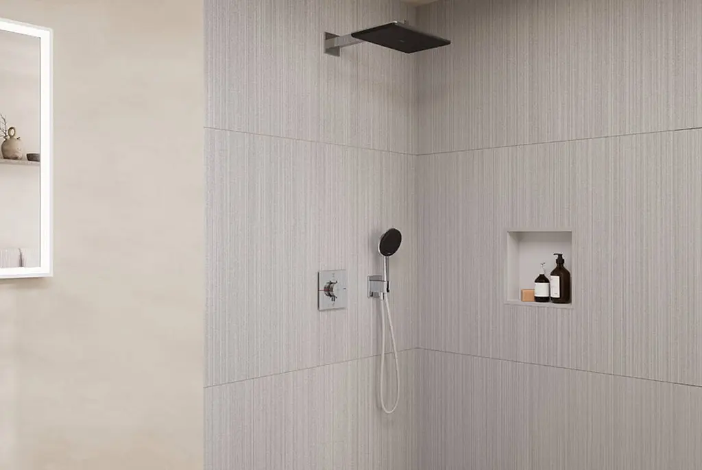 Душова система з термостатом Hansgrohe Raindance Alive Q 210x340 1jet chrome 24620000 - фото 2