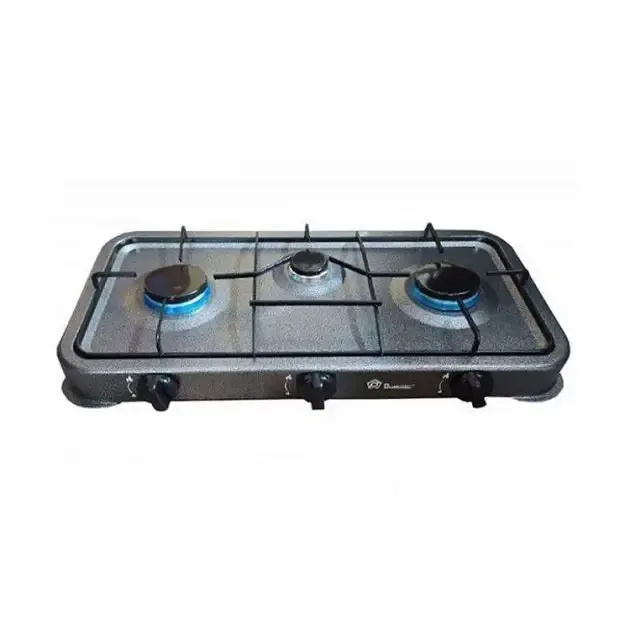 Газова плита таганок настільна Domotec MS-6603 3 конфорки(7696) - фото 3