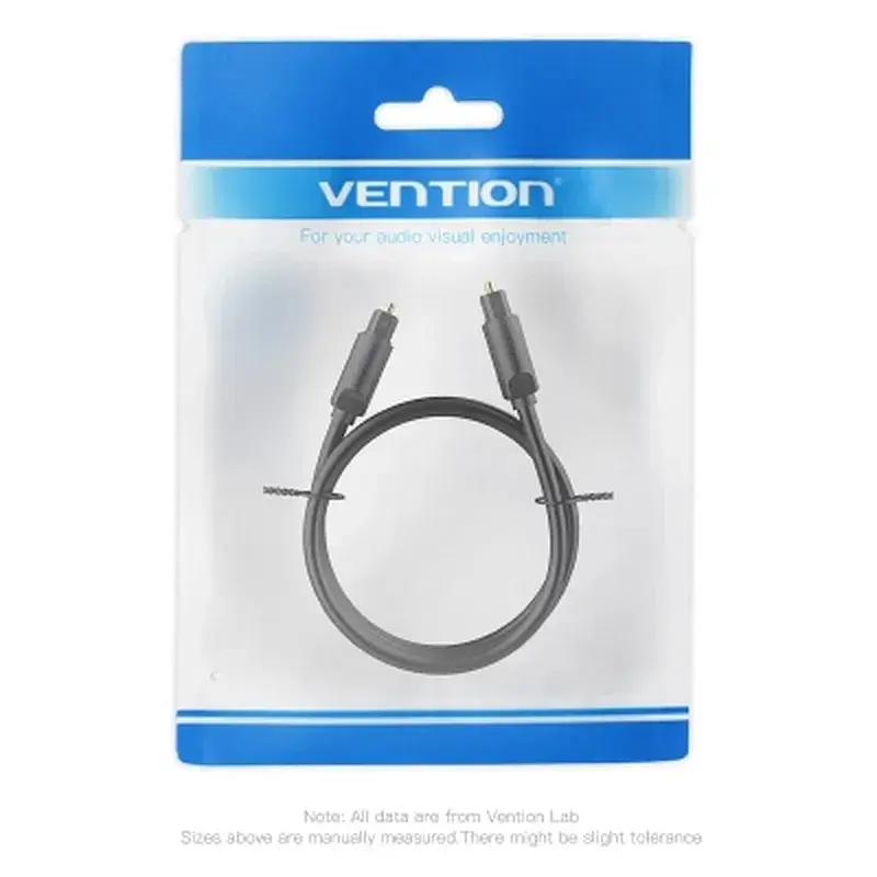 Кабель мультимедійний Optical Toslink 2.0m black Vention (BAEBH) - фото 12